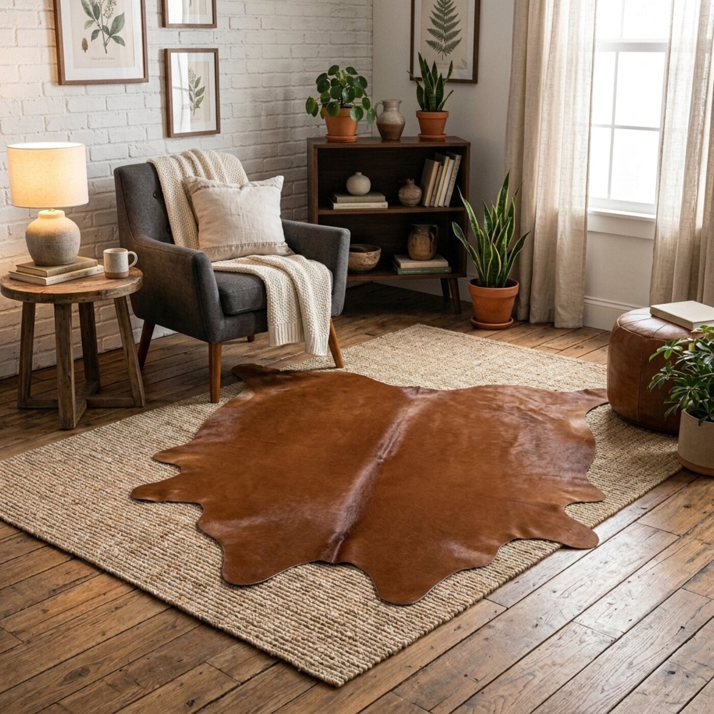 Koeienhuid Roodbruin - image 1