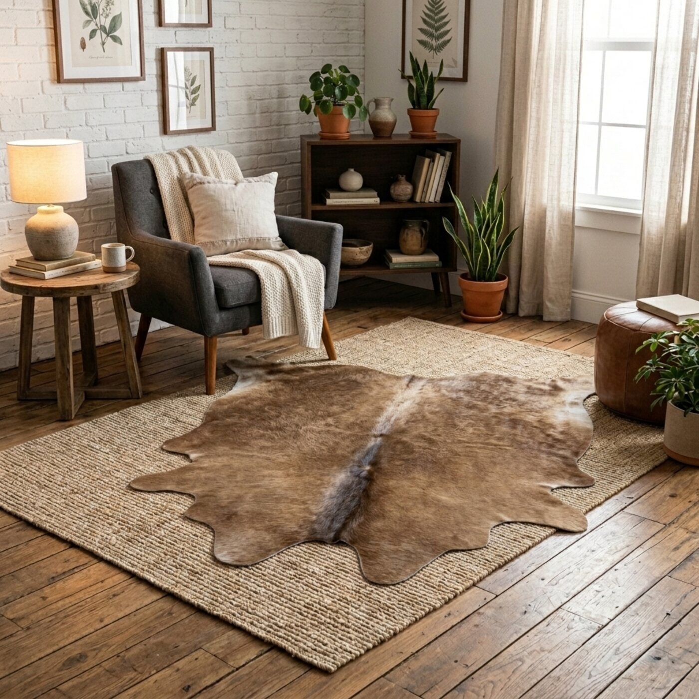 Koeienhuid Donker Taupe - image 1