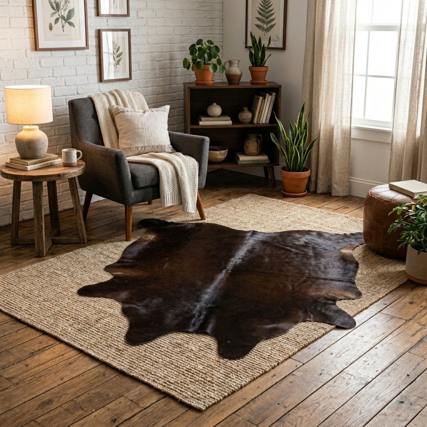 Koeienhuid Donkerbruin - image 1