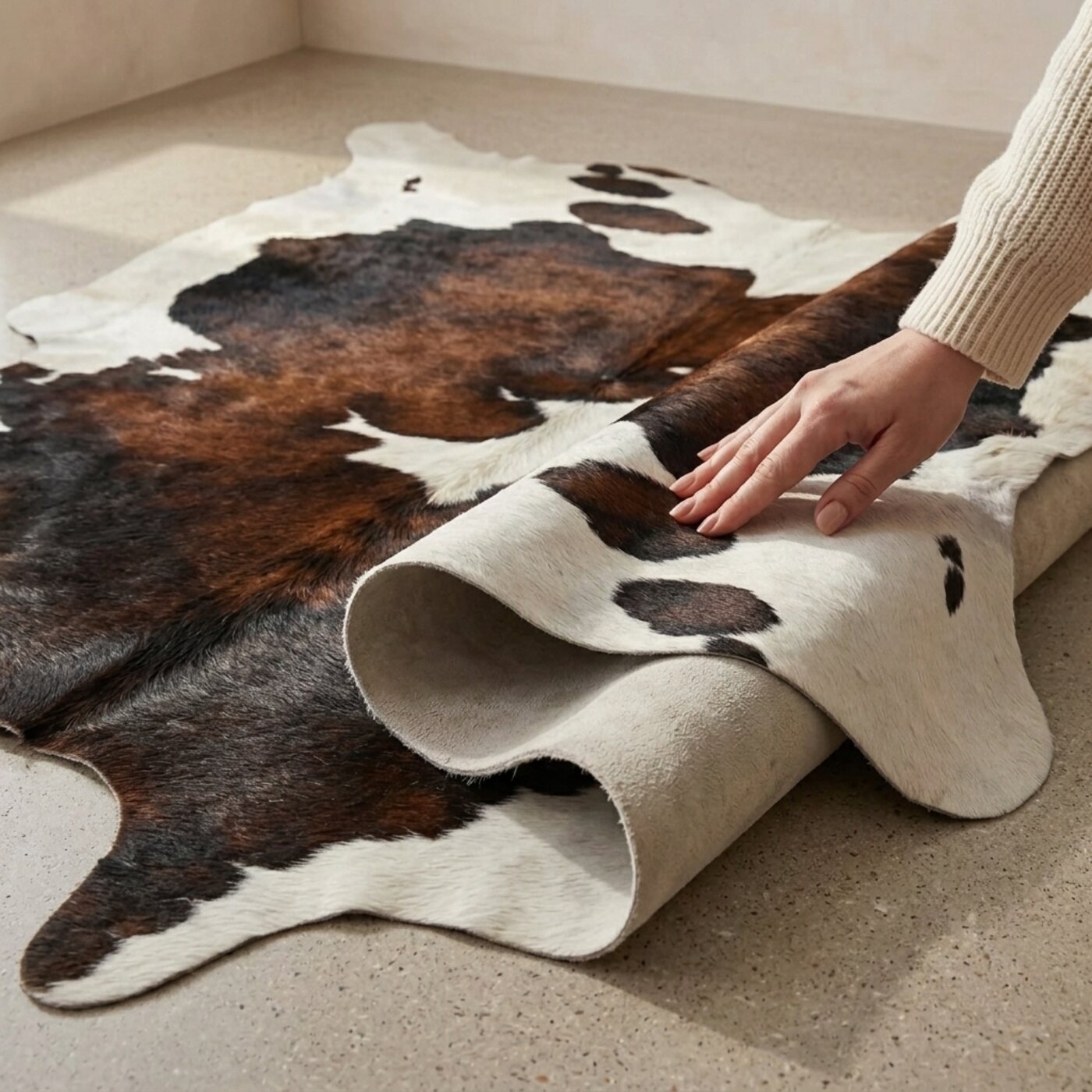 Koeienhuid Driekleur Licht - image 4