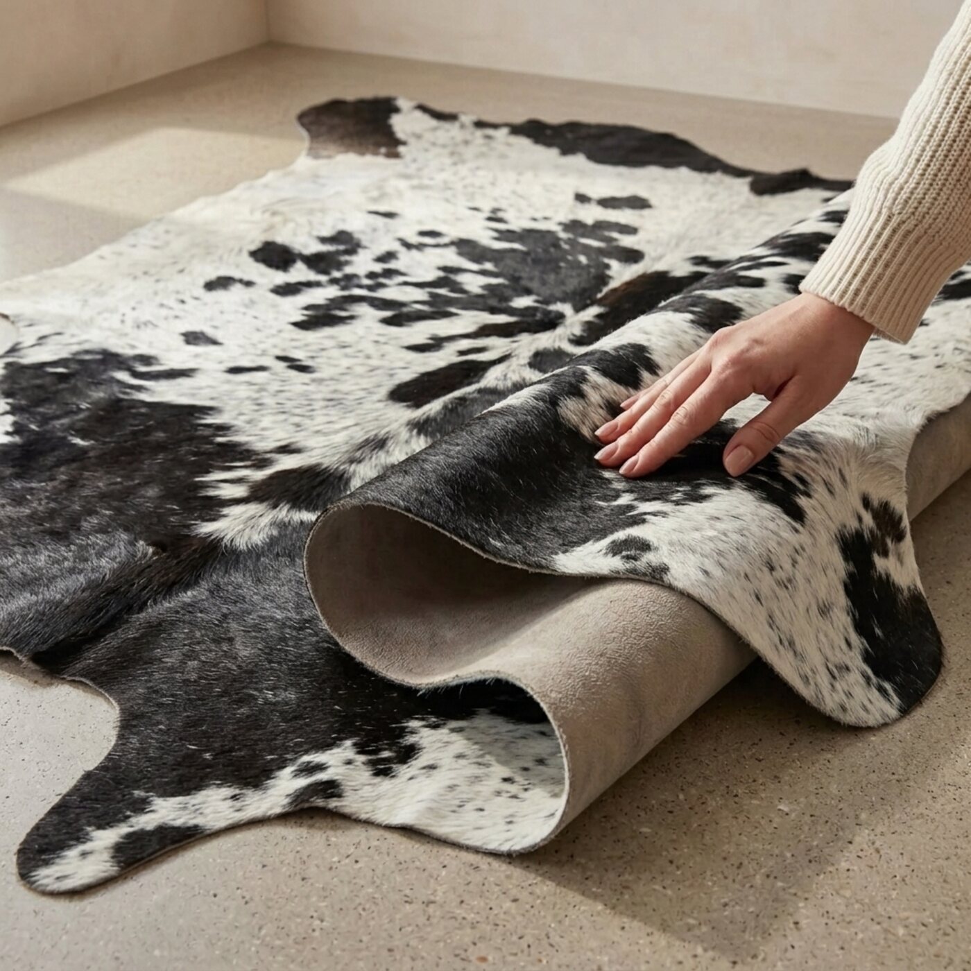 Koeienhuid Normandier Zwart-Wit - image 4