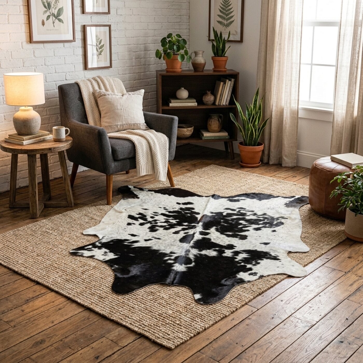 Koeienhuid Normandier Zwart-Wit - image 1