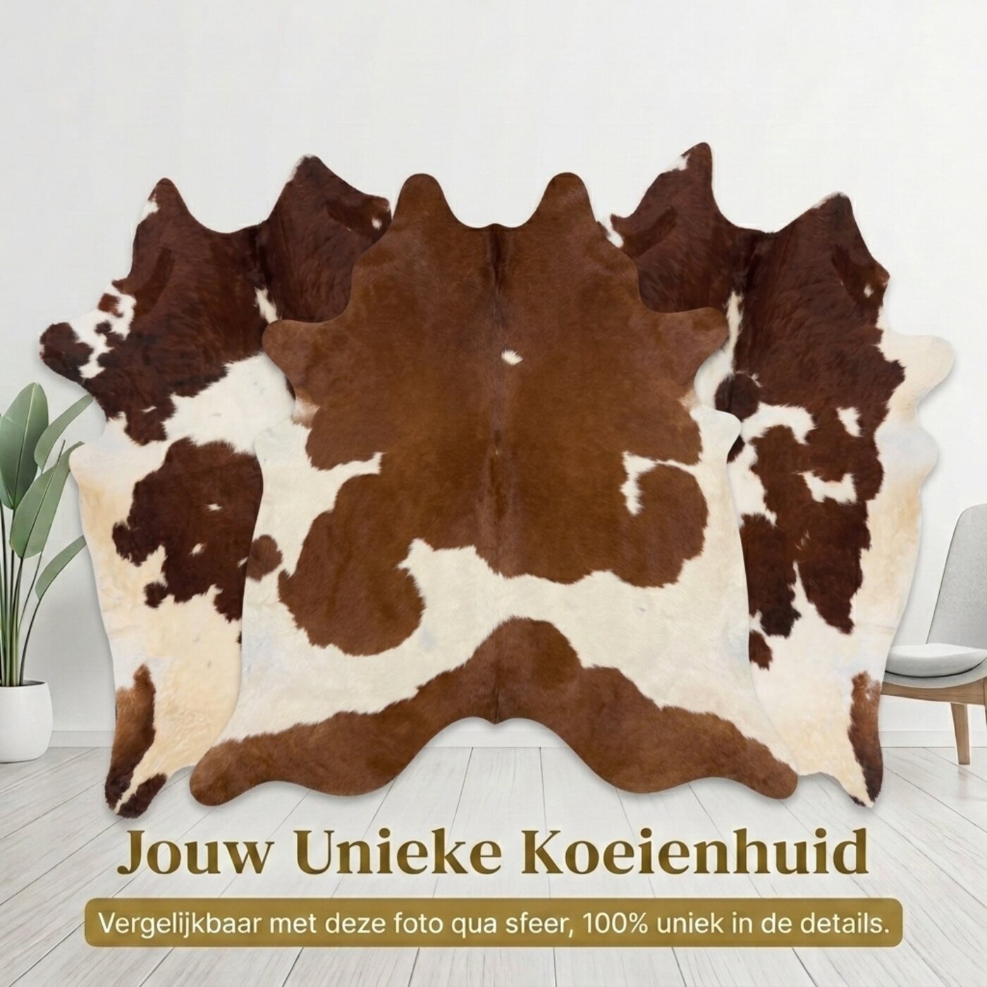Koeienhuid Roodbruin-Wit Bont - image 6
