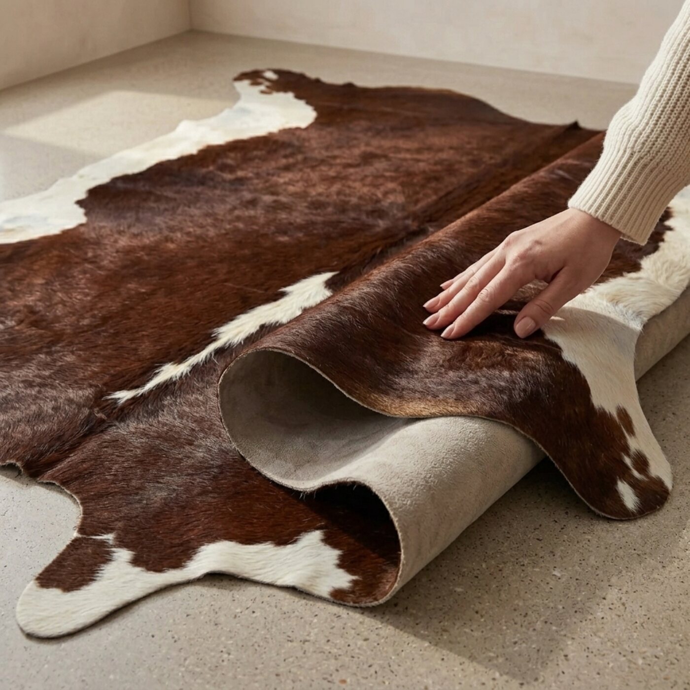 Koeienhuid Hereford Roodbruin-Wit - image 4