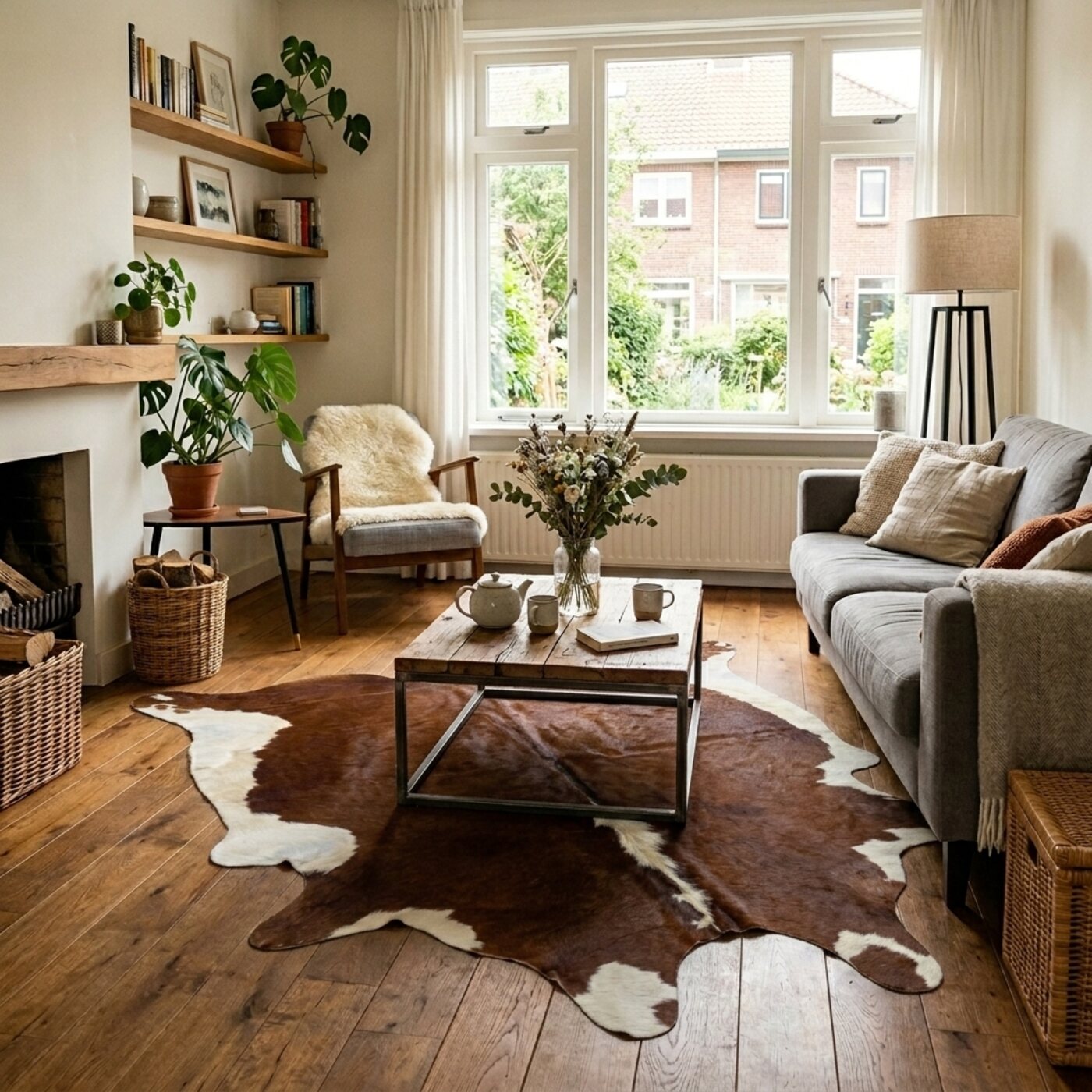 Koeienhuid Hereford Roodbruin-Wit - image 2