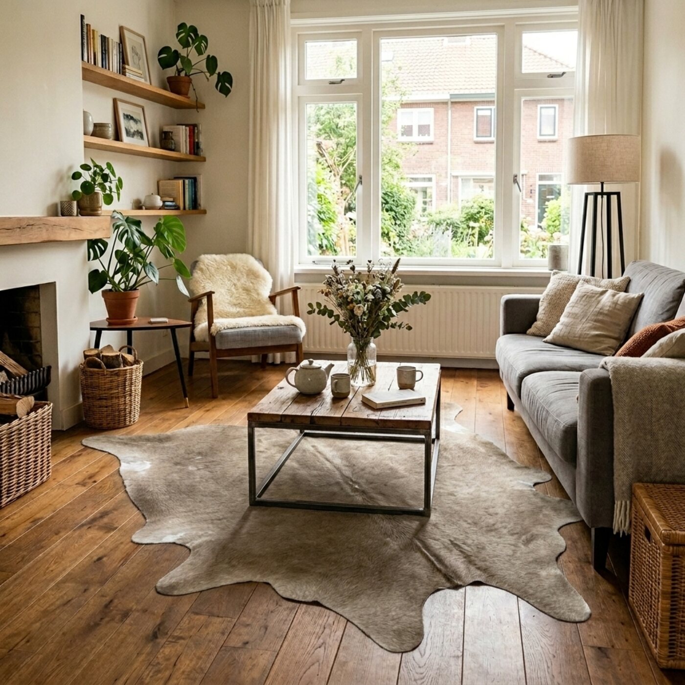 Koeienhuid Taupe Gemeleerd - image 2