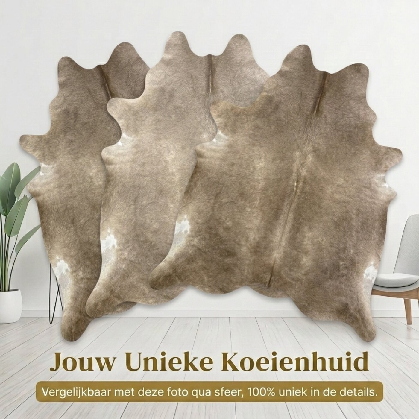 Koeienhuid Taupe Gemeleerd - image 6