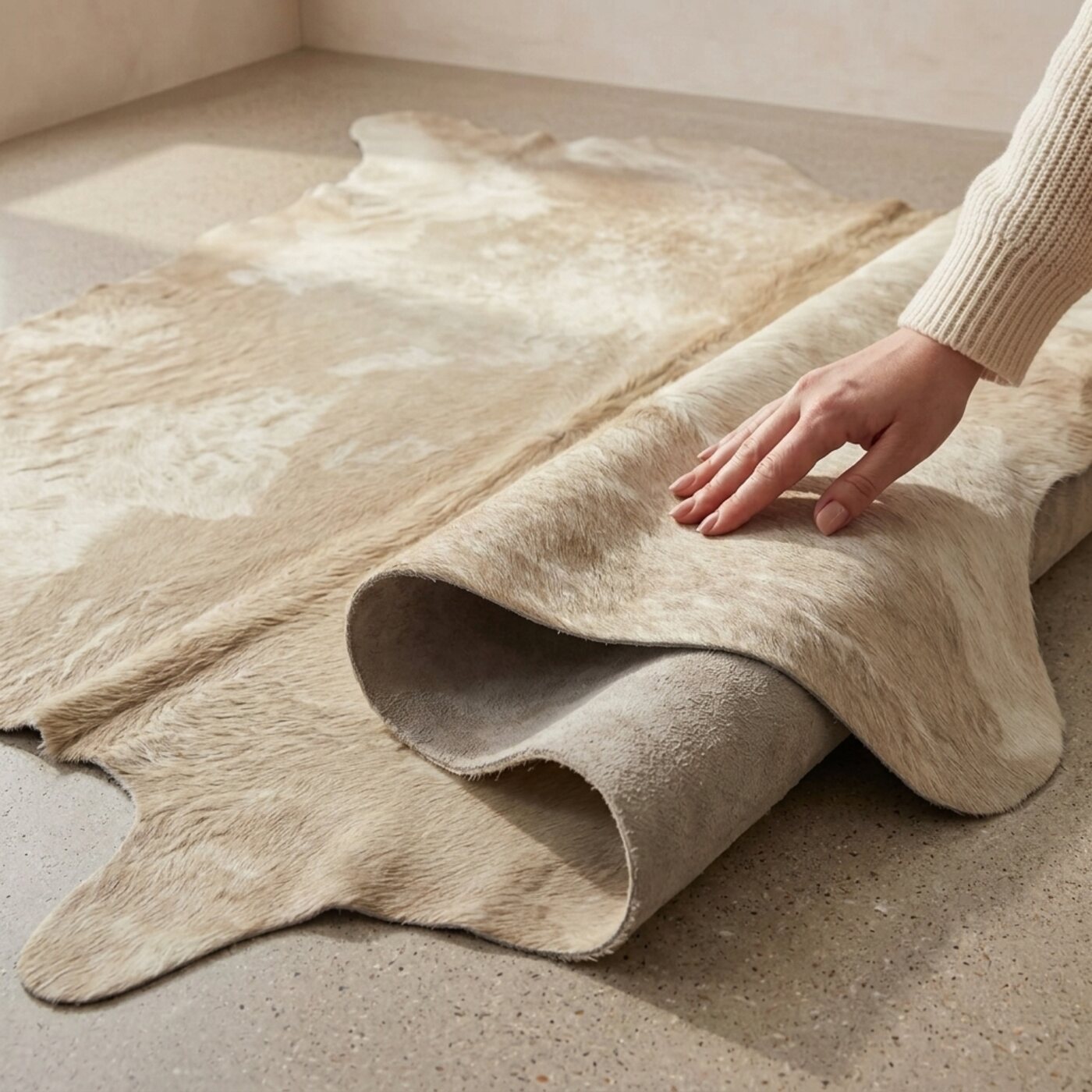 Koeienhuid Champagne Taupe - image 4