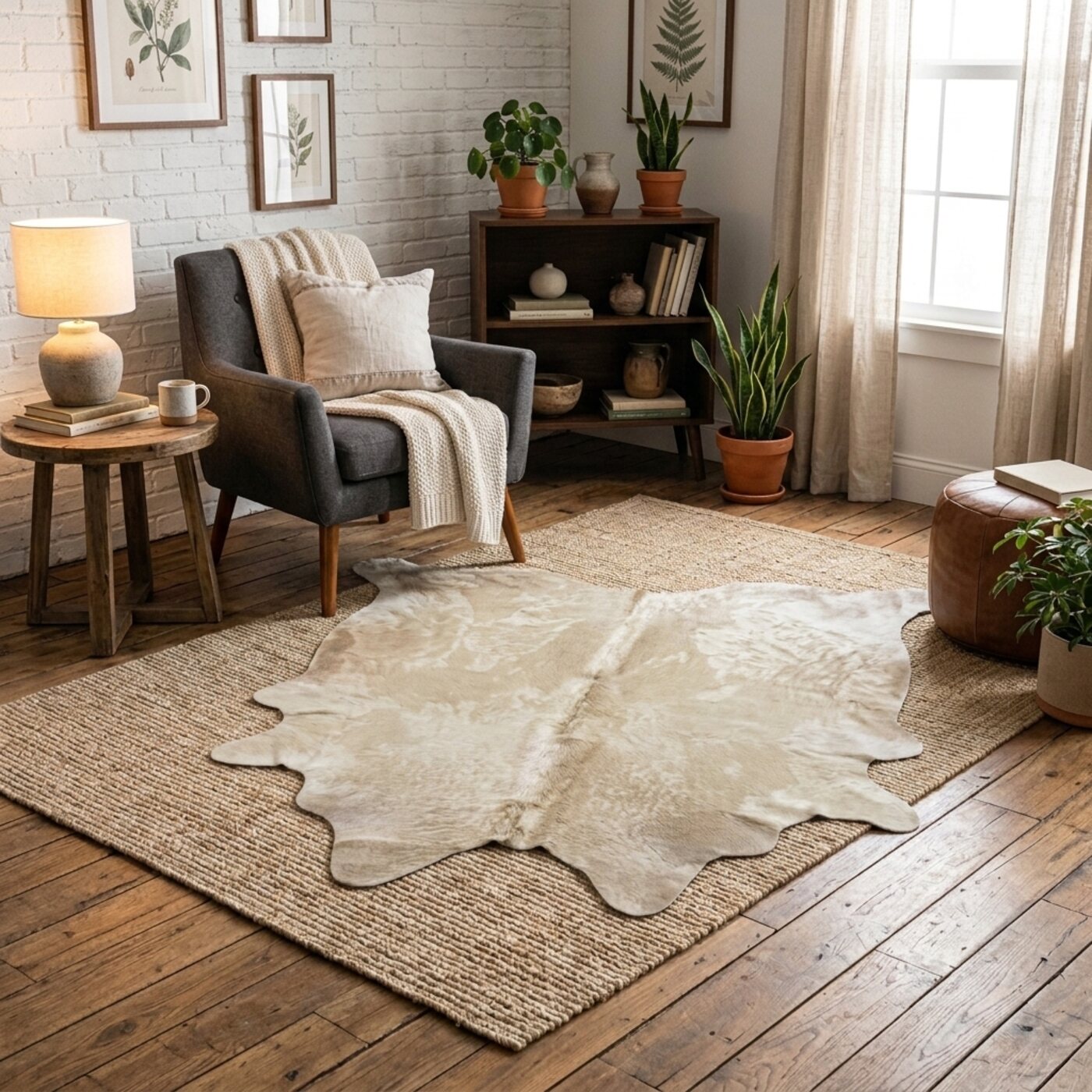 Koeienhuid Champagne Taupe - image 1