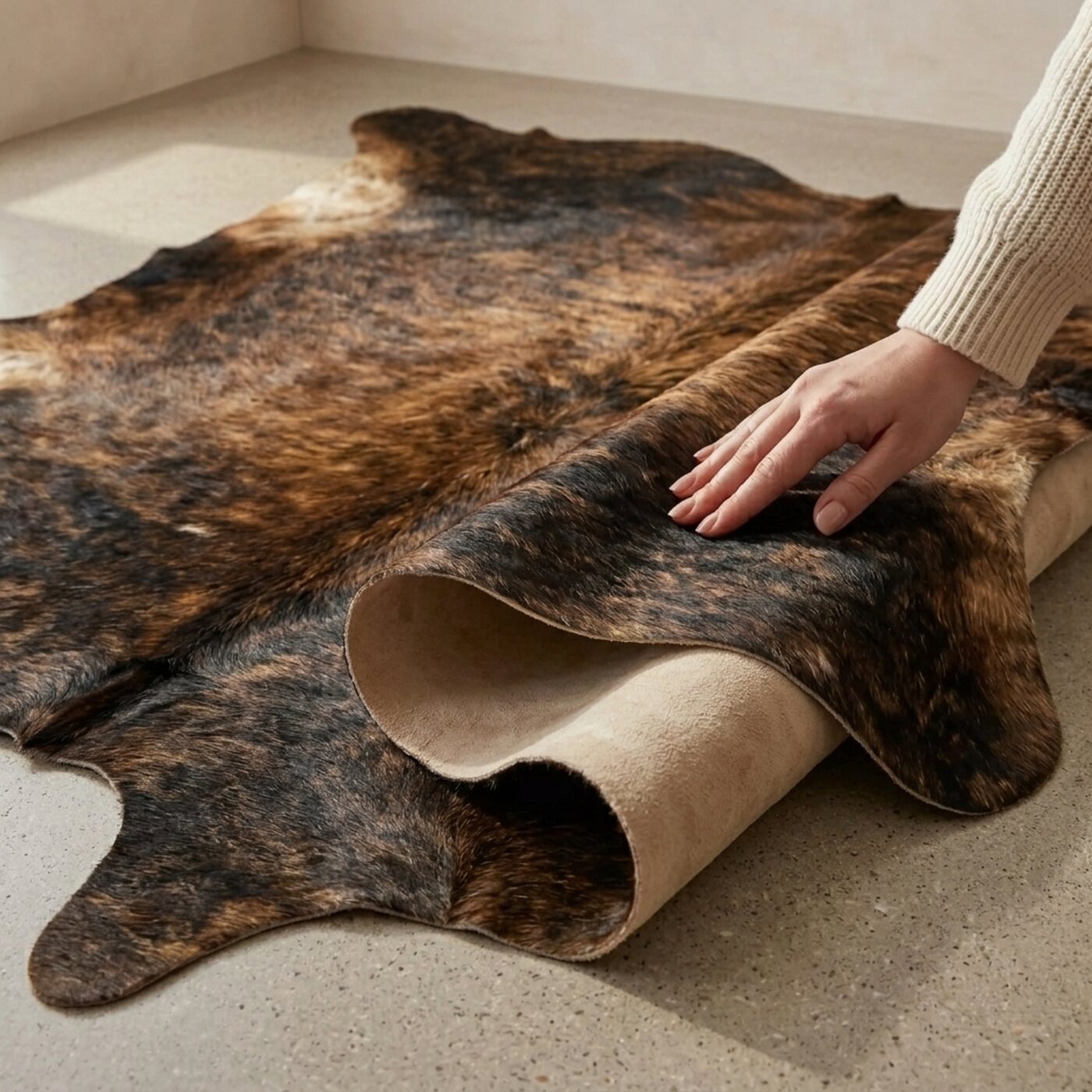 Koeienhuid Warm Bruin - image 4