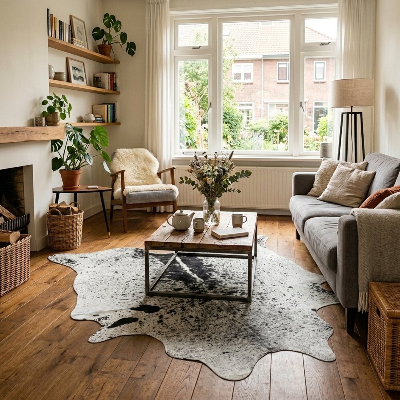 Koeienhuid Zout & Peper Zwart-Wit Licht - image 2