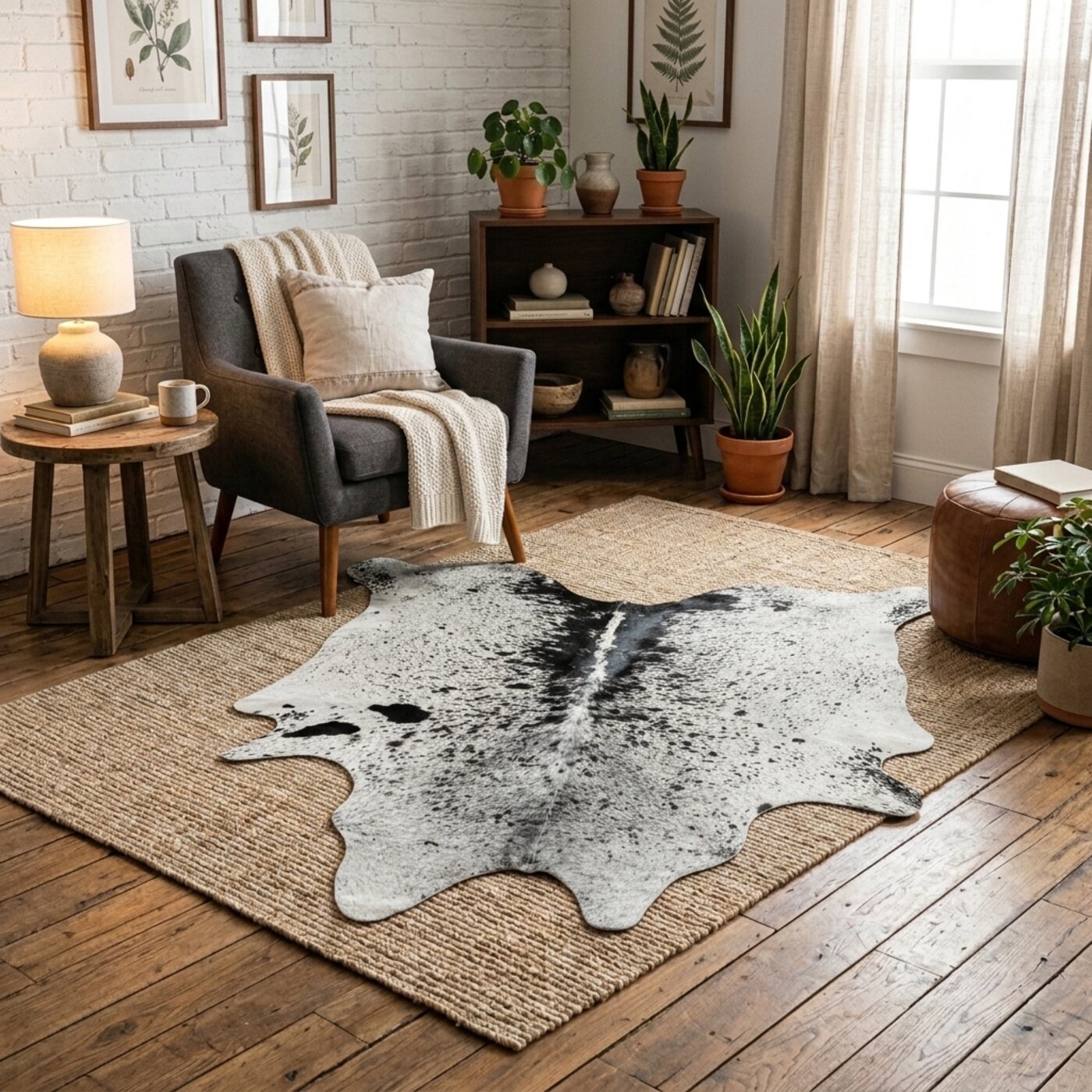 Koeienhuid Zout & Peper Zwart-Wit Licht - image 1