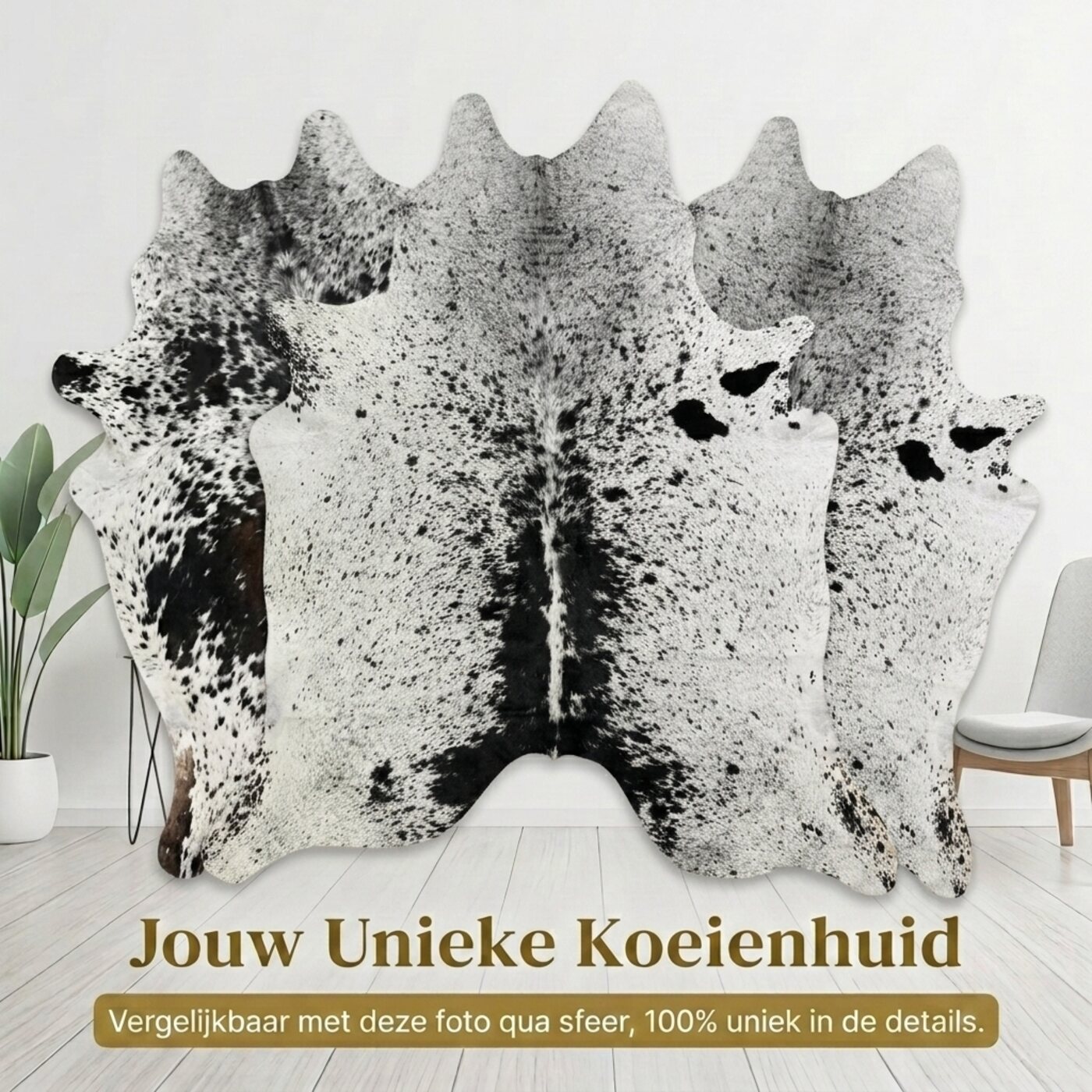 Koeienhuid Zout & Peper Zwart-Wit Licht - image 6