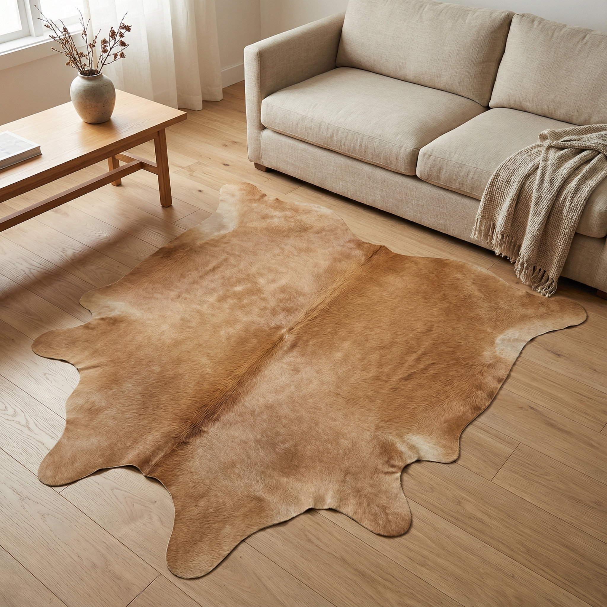 Koeienhuid Beige Bruin - image 2