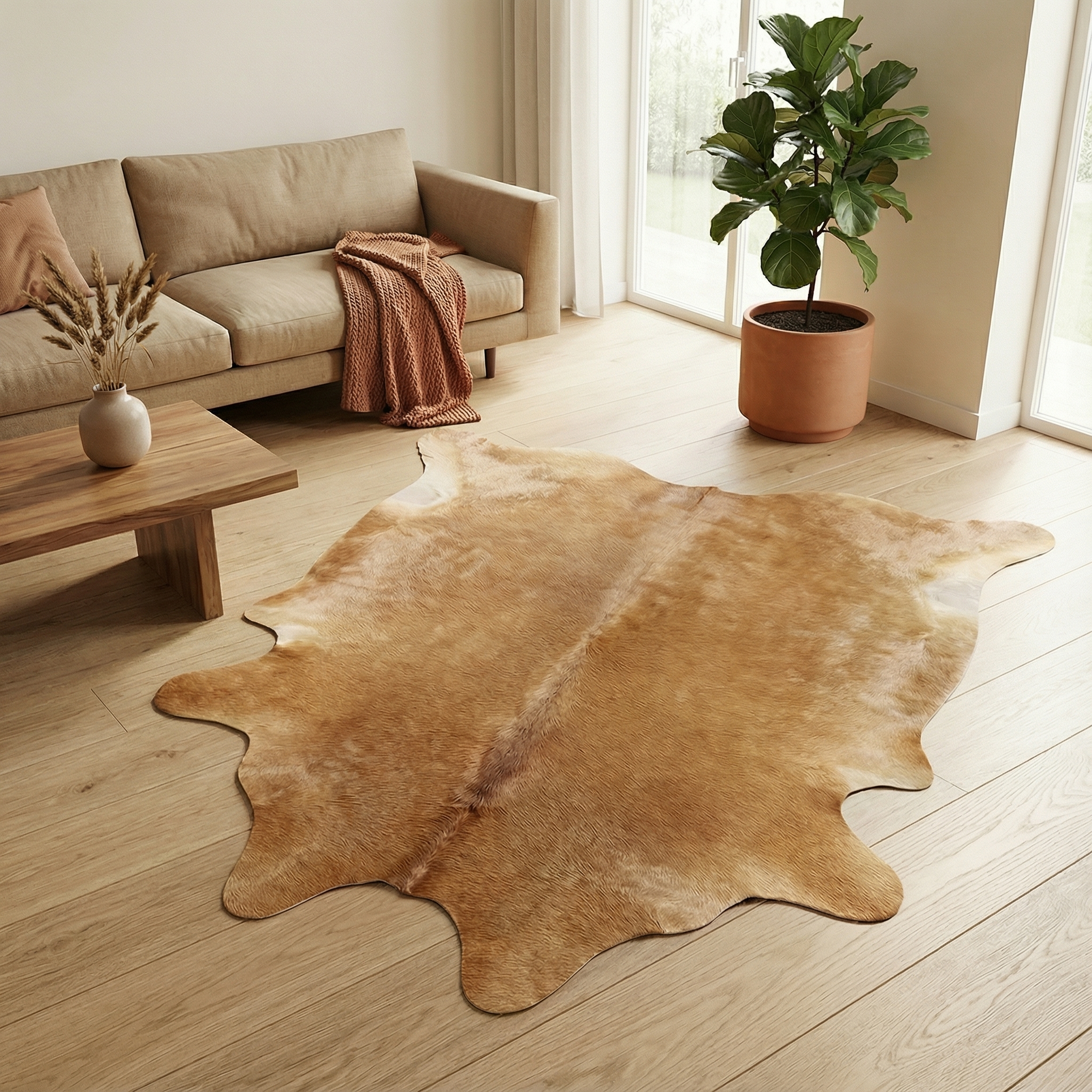 Koeienhuid Beige Bruin - image 4