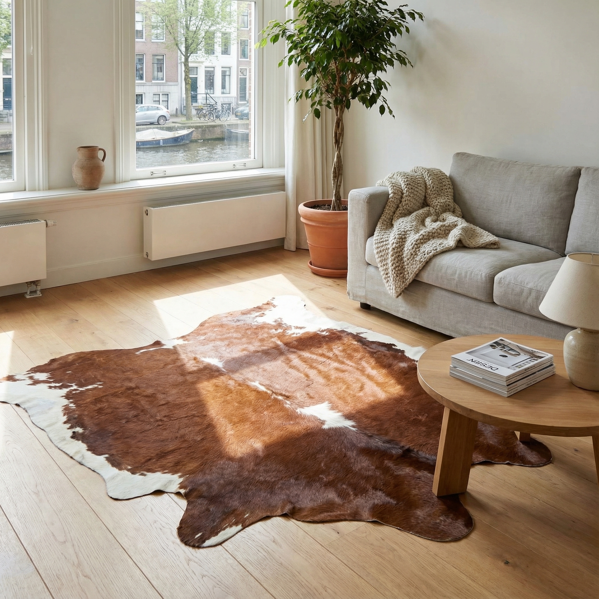 Koeienhuid Roodbruin / Wit - image 3