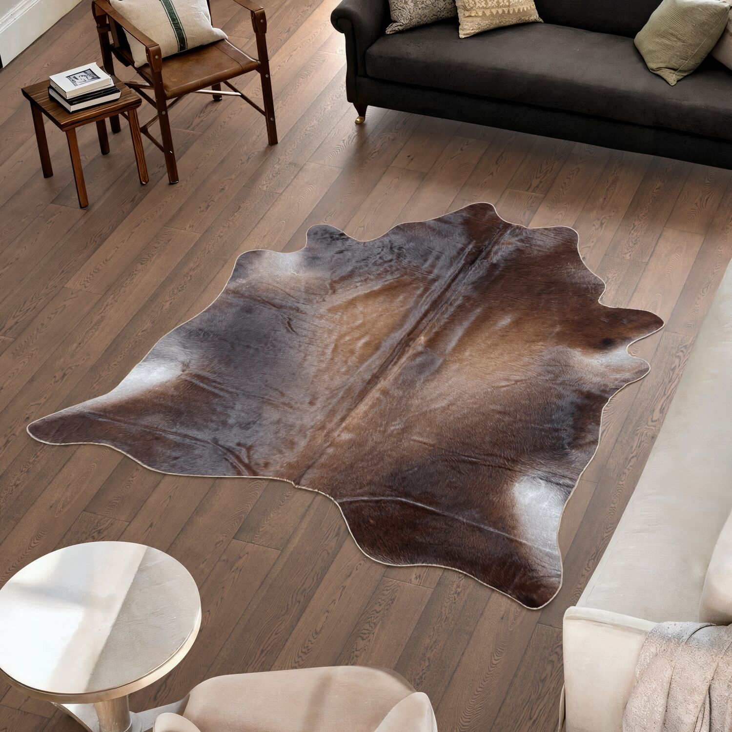 Koeienhuid Vloerkleed 205x198 cm - image 1