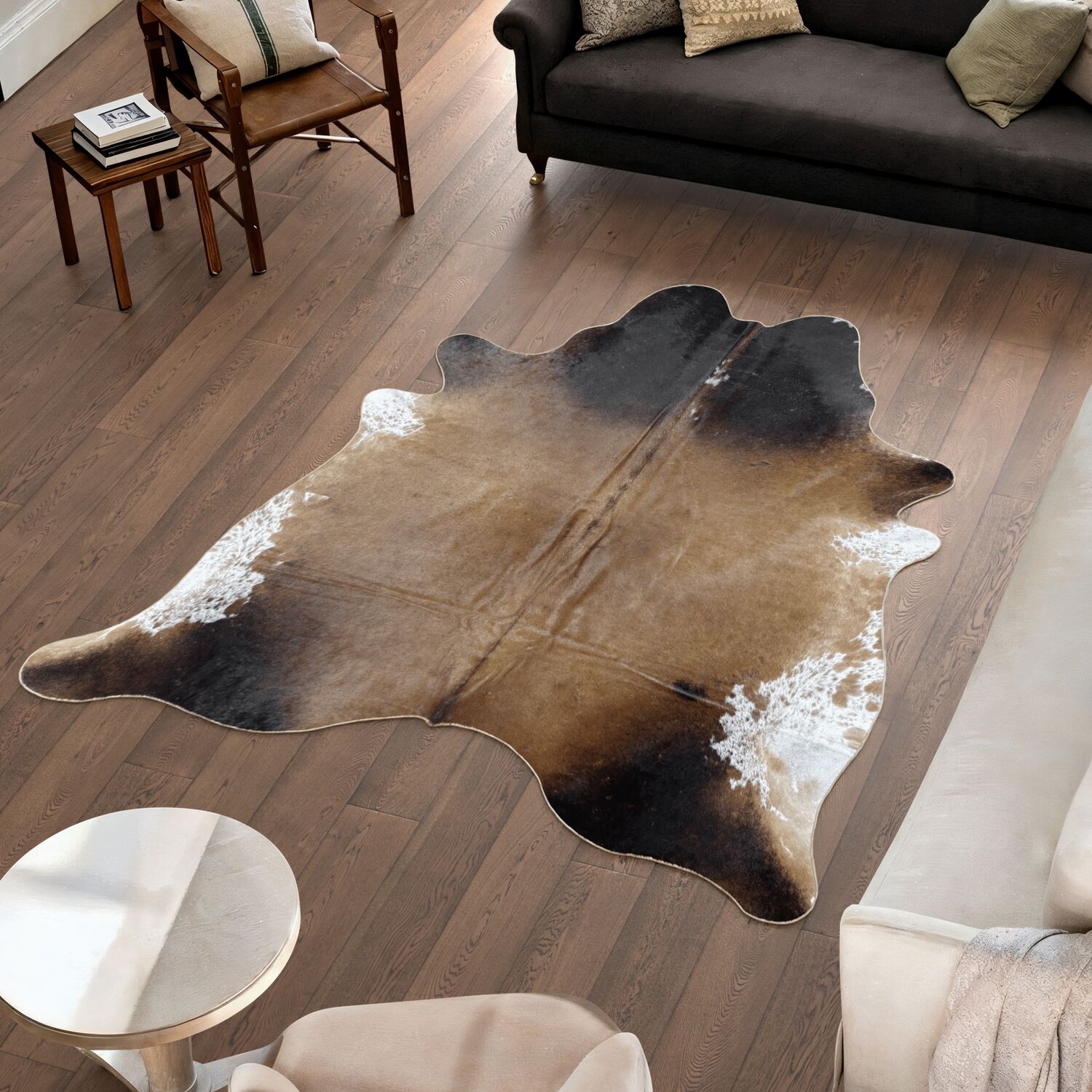 Koeienhuid Vloerkleed 216x195 cm - image 1
