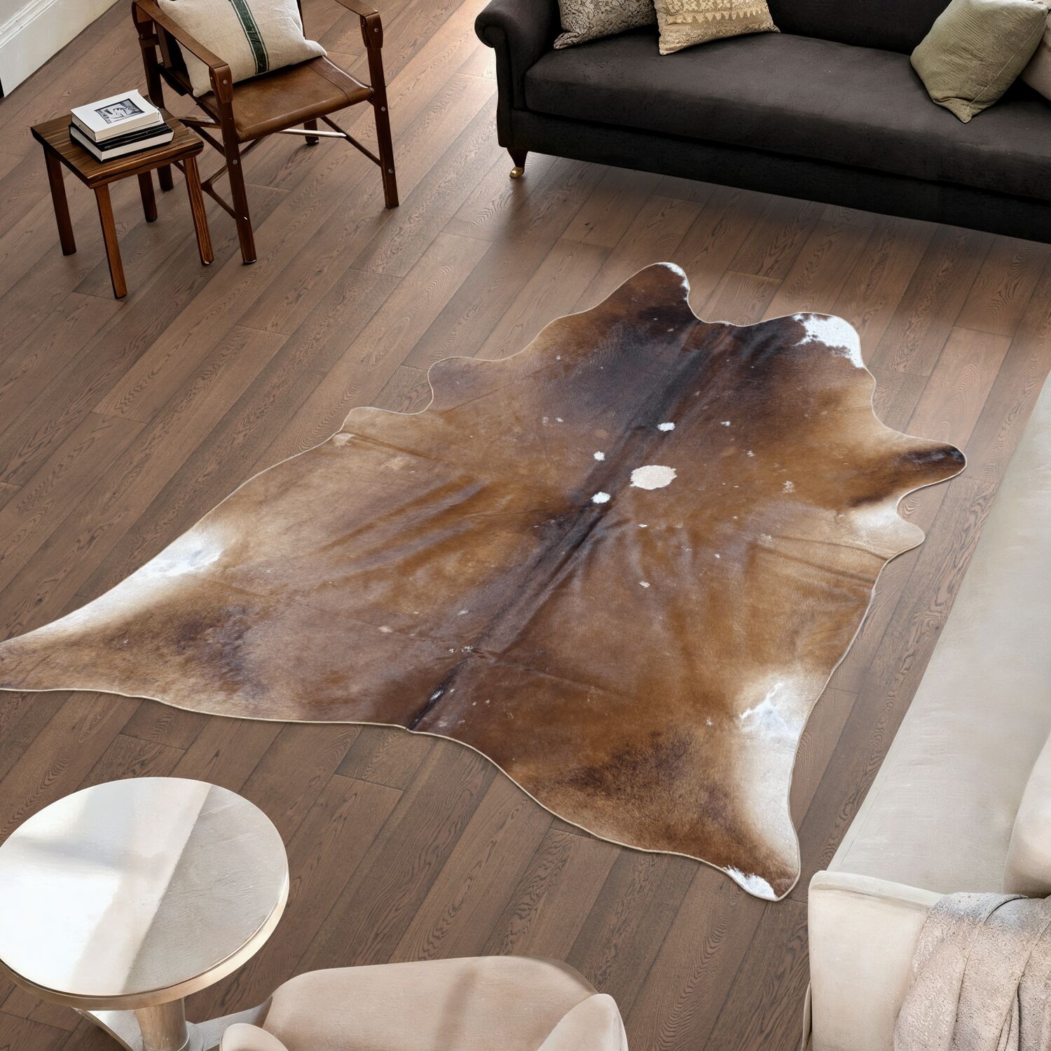Koeienhuid Vloerkleed 227x202 cm XL (Groot) - image 1
