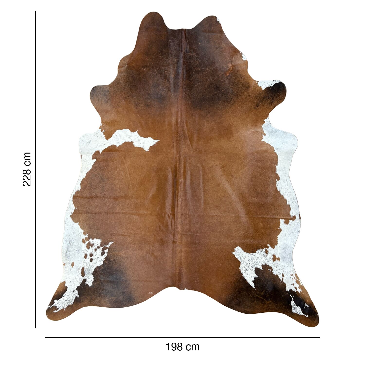 Koeienhuid Vloerkleed 228x198 cm XL (Groot) - image 4