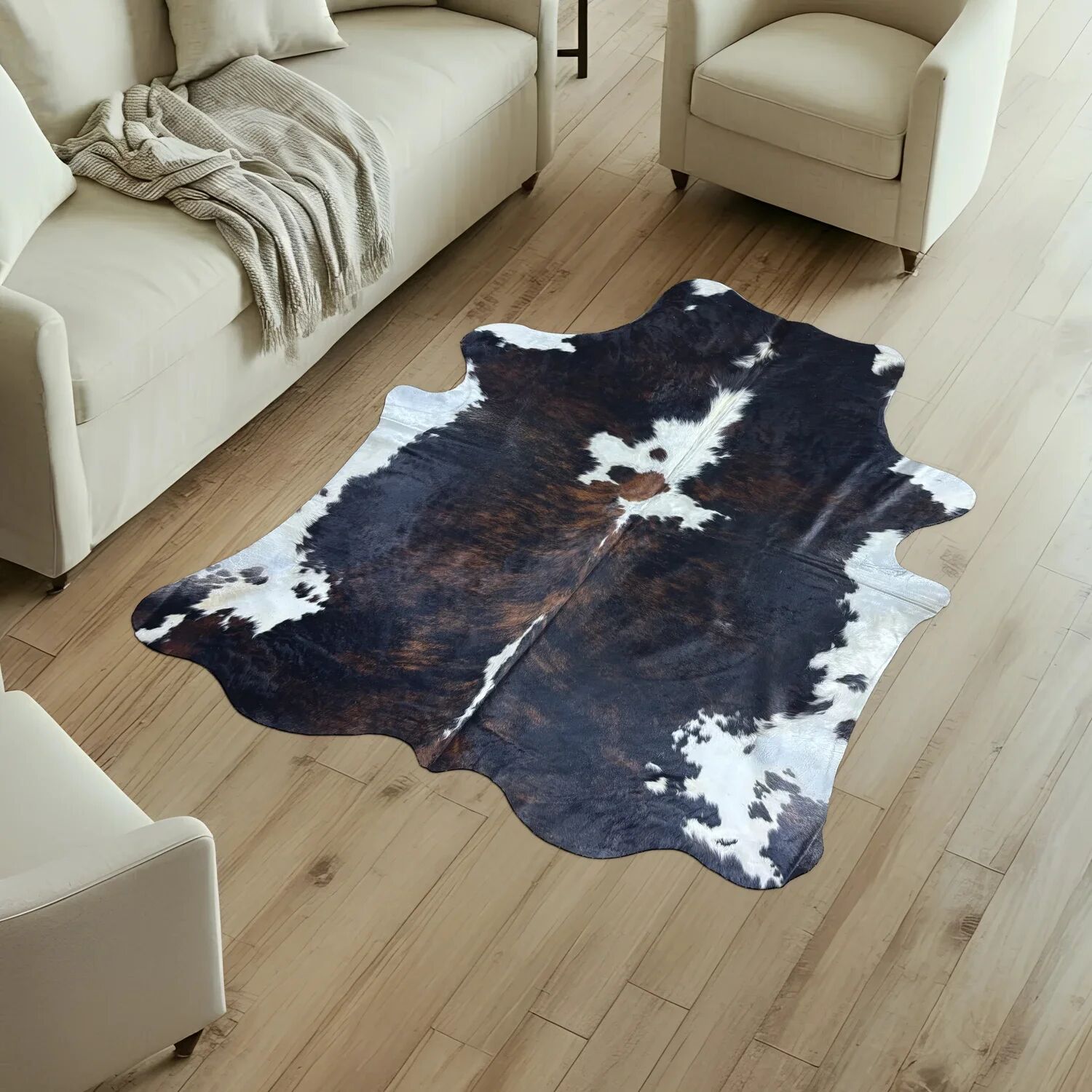 Koeienhuid Vloerkleed 207x183 cm - image 1