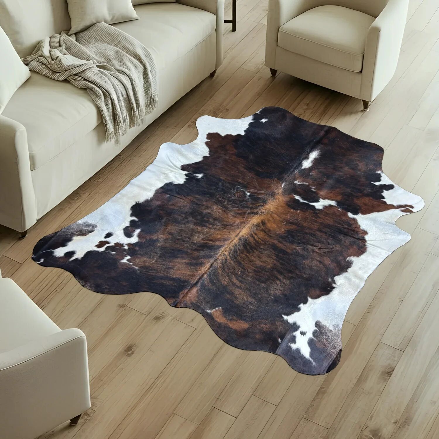Koeienhuid Vloerkleed 214x203 cm