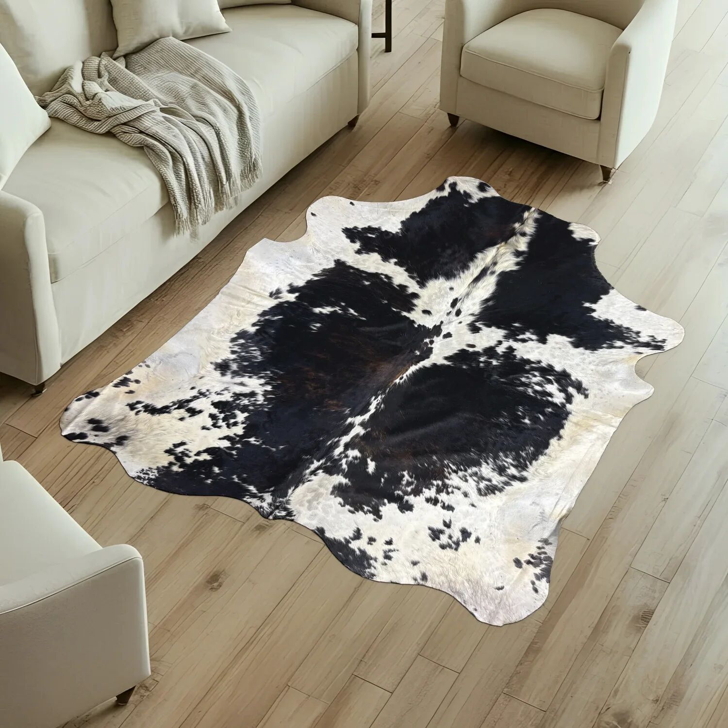 Koeienhuid Vloerkleed 219x197 cm