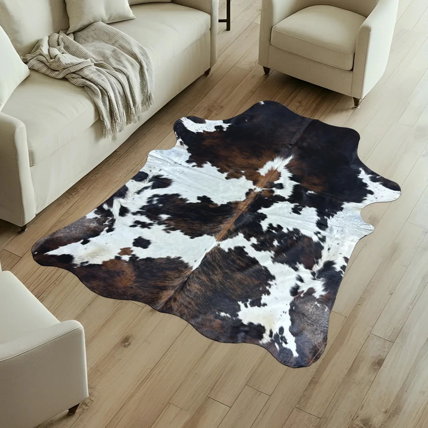 Koeienhuid Vloerkleed 223x196 cm - image 1