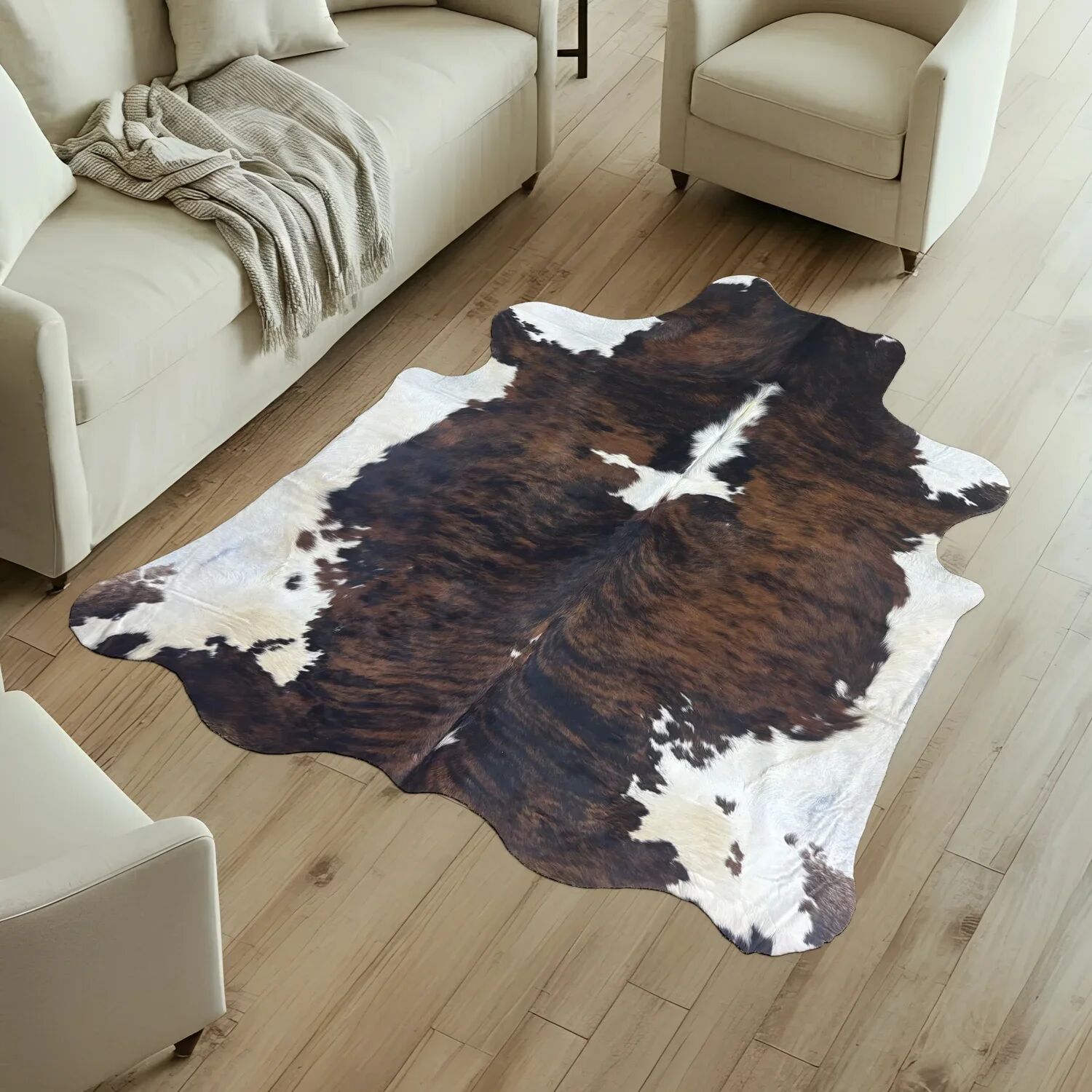 Koeienhuid Vloerkleed 224x212 cm - image 1