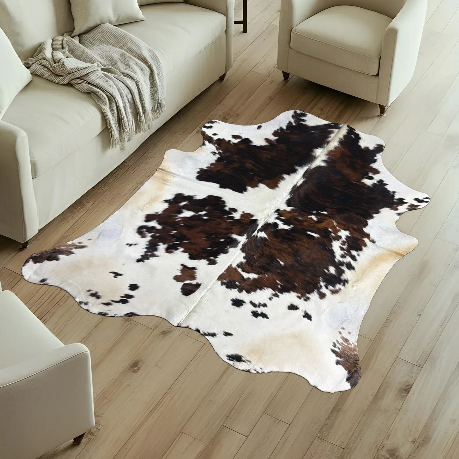 Koeienhuid Vloerkleed 227x209 cm - image 1