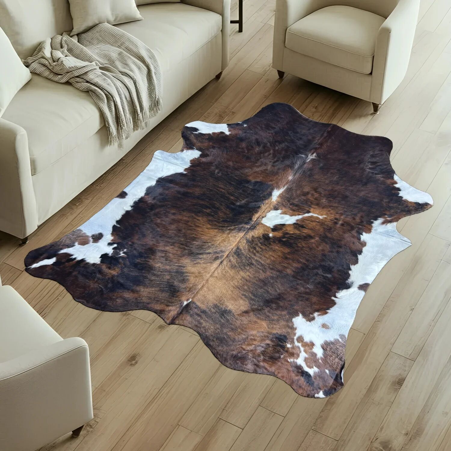 Koeienhuid Vloerkleed 228x209 cm - image 1