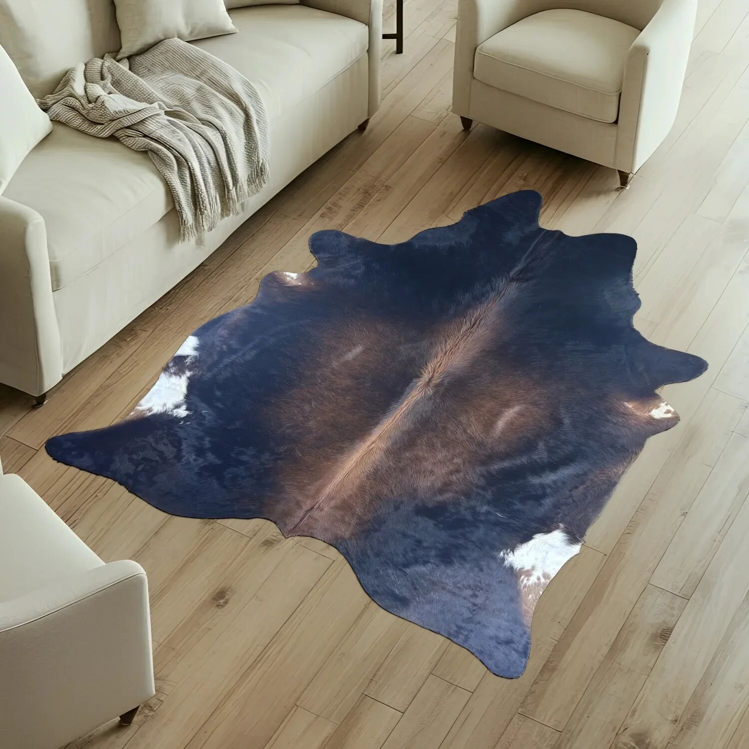 Koeienhuid Vloerkleed 229x195 cm - image 1
