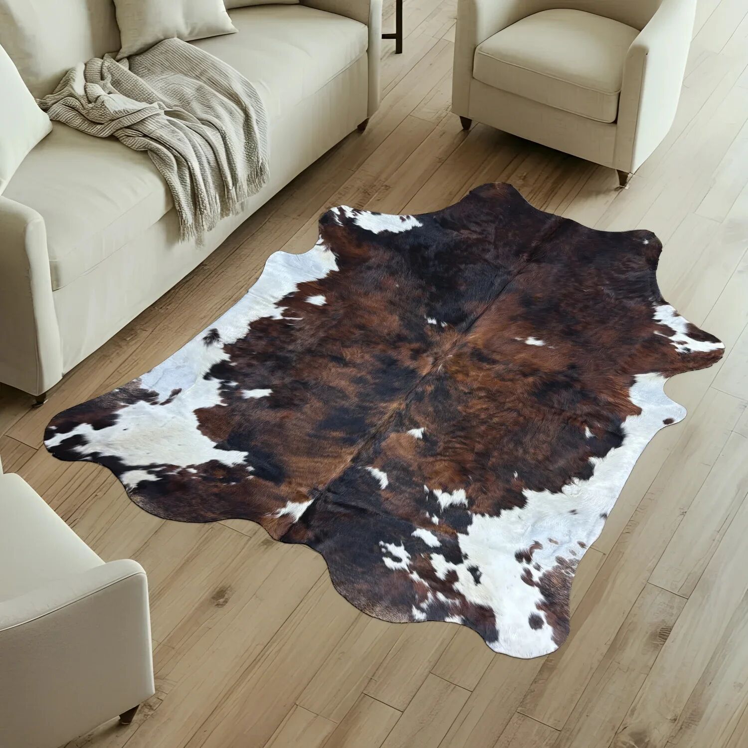 Koeienhuid Vloerkleed 229x206 cm - image 1