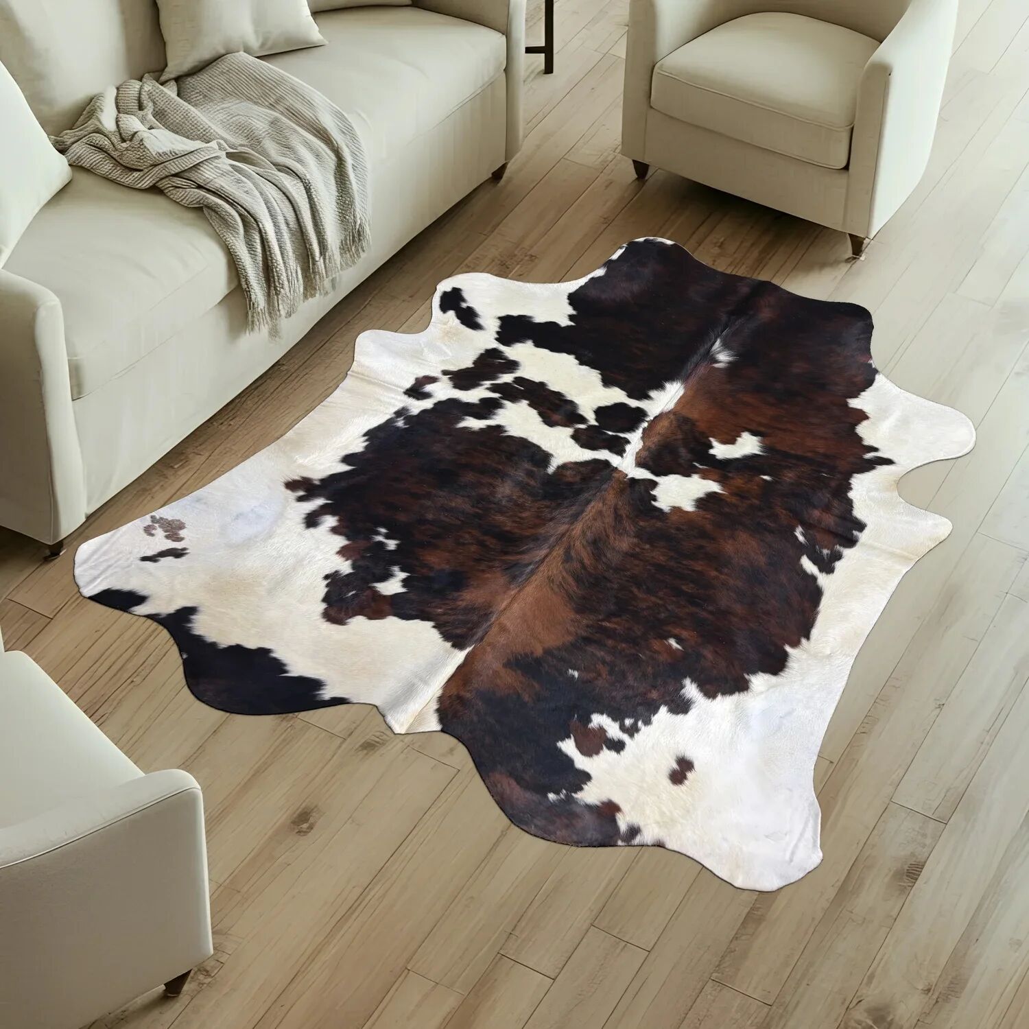 Koeienhuid Vloerkleed 229x218 cm - image 1