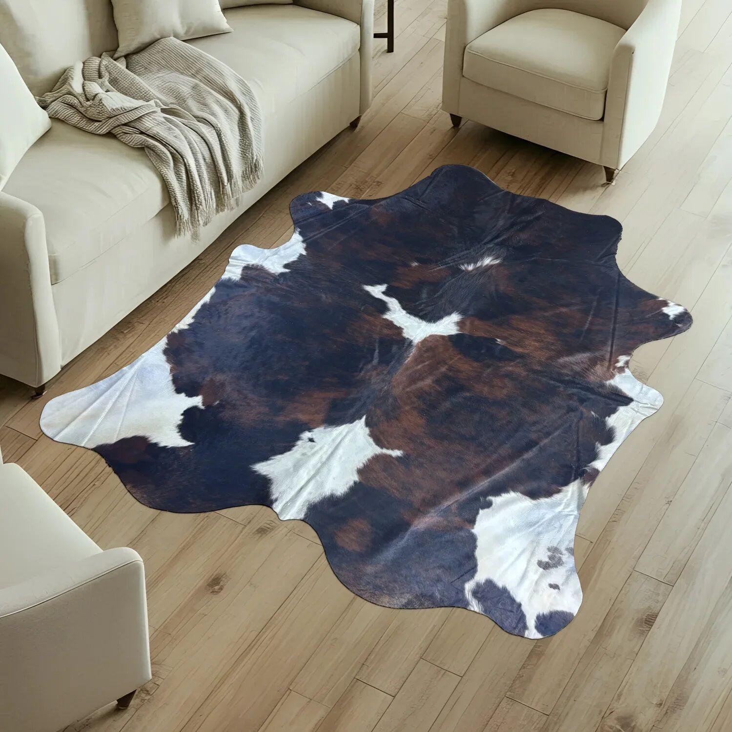Koeienhuid Vloerkleed 232x213 cm - image 1