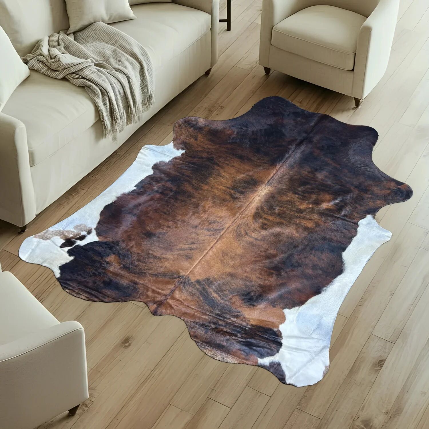 Koeienhuid Vloerkleed 238x212 cm - image 1