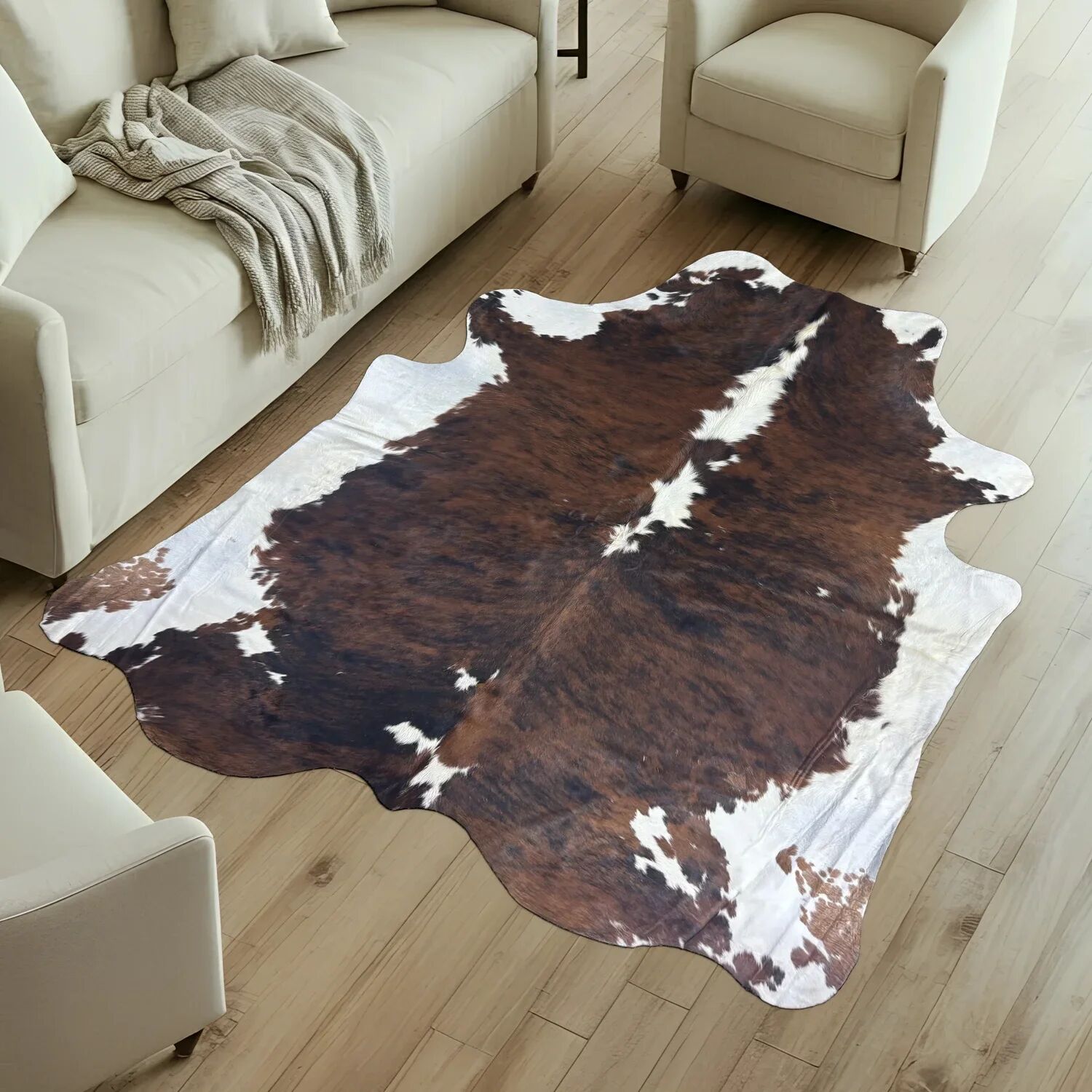 Koeienhuid Vloerkleed 243x224 cm - image 1