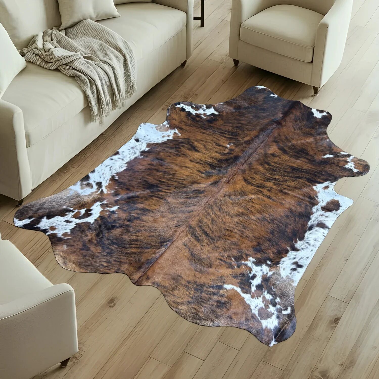 Koeienhuid Vloerkleed 248x220 cm - image 1