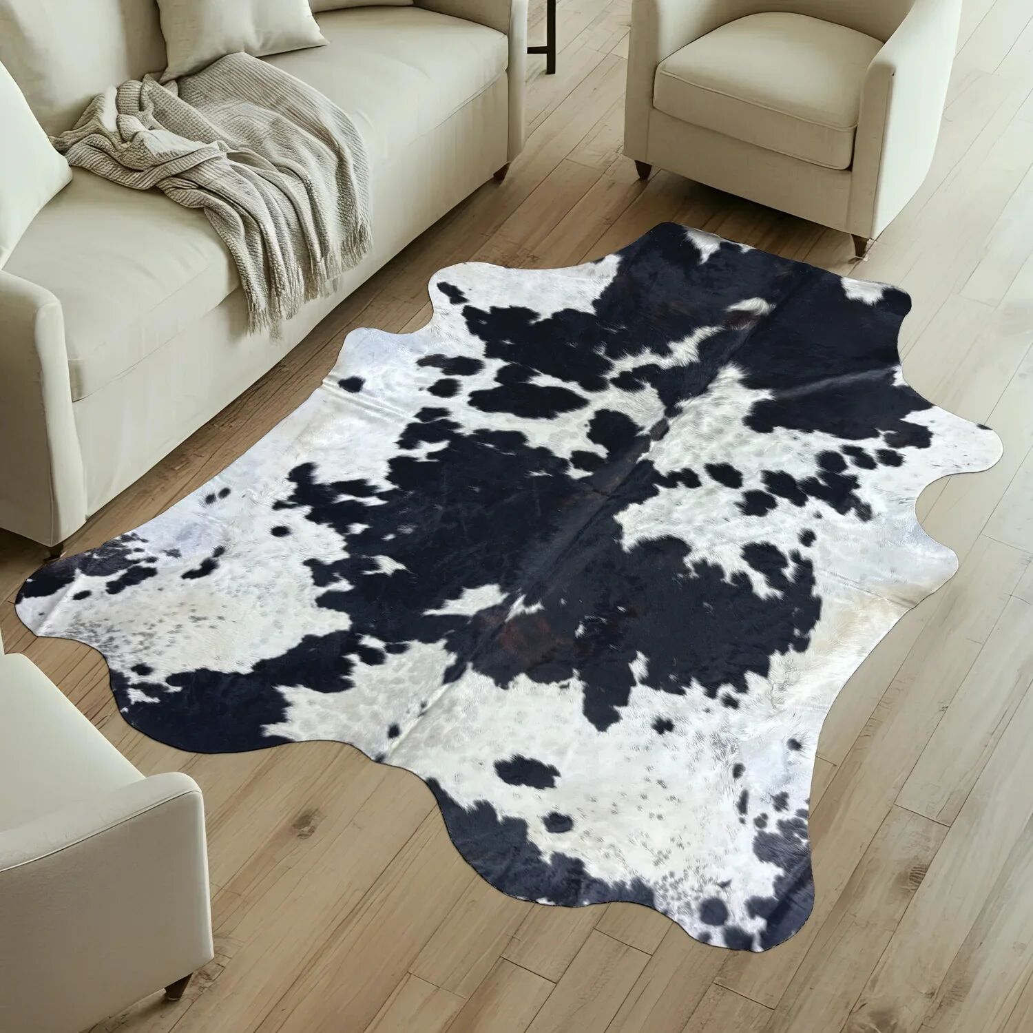 Koeienhuid Vloerkleed 258x225 cm - image 1