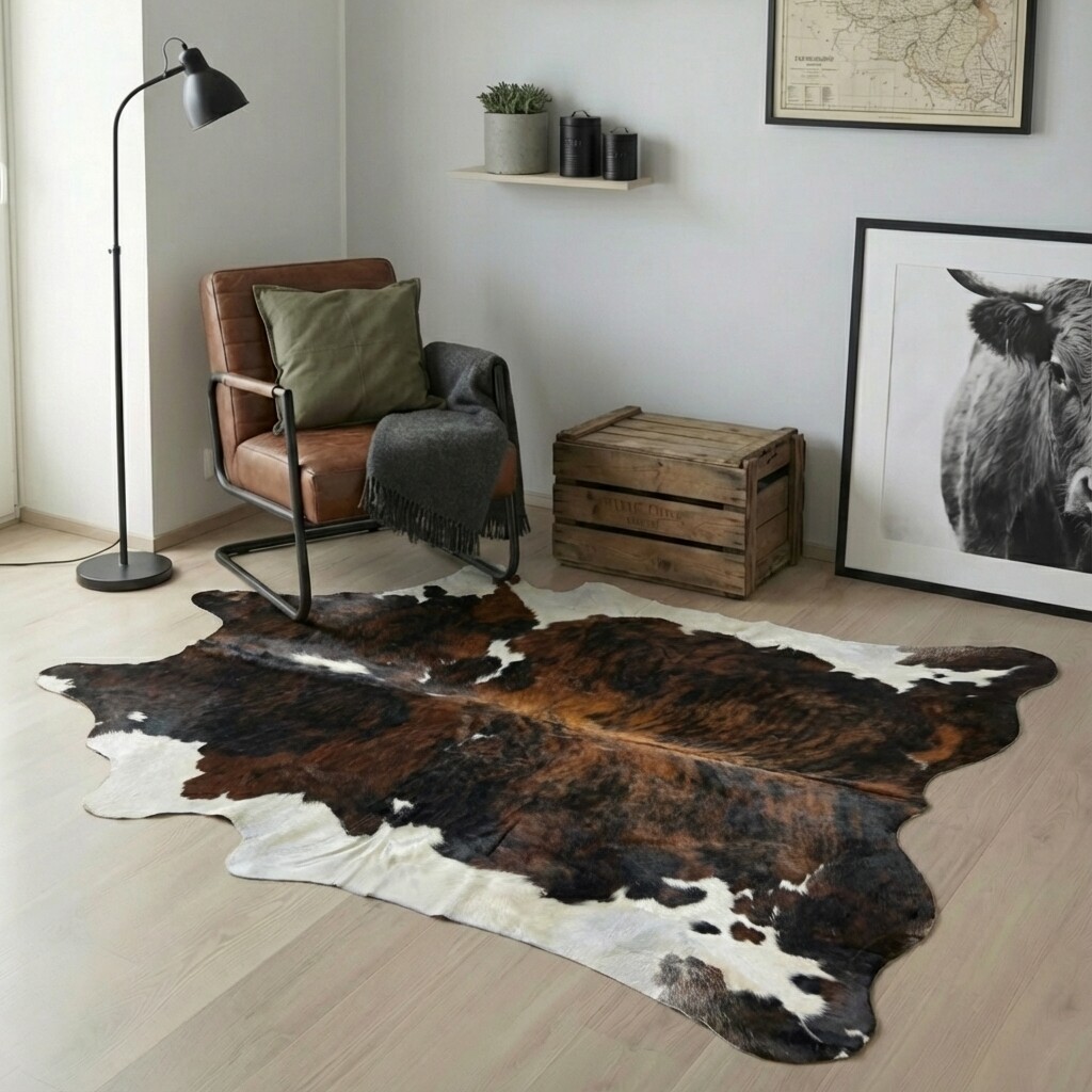 Koeienhuid Vloerkleed 214x203 cm