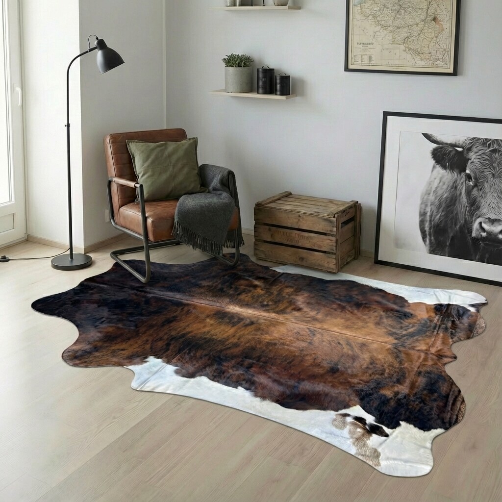 Koeienhuid Vloerkleed 238x212 cm - image 1