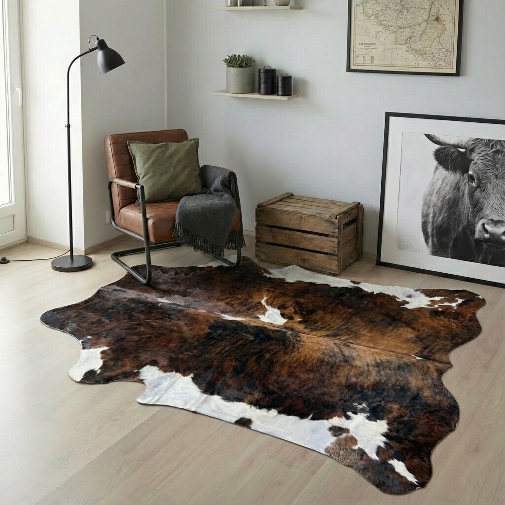 Koeienhuid Vloerkleed 228x209 cm - image 1