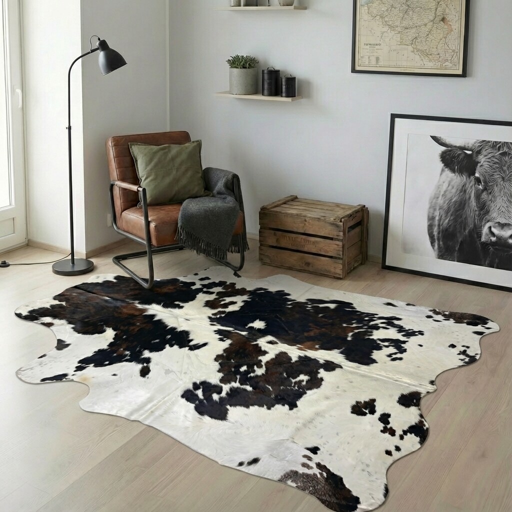 Koeienhuid Vloerkleed 242x220 cm - image 1
