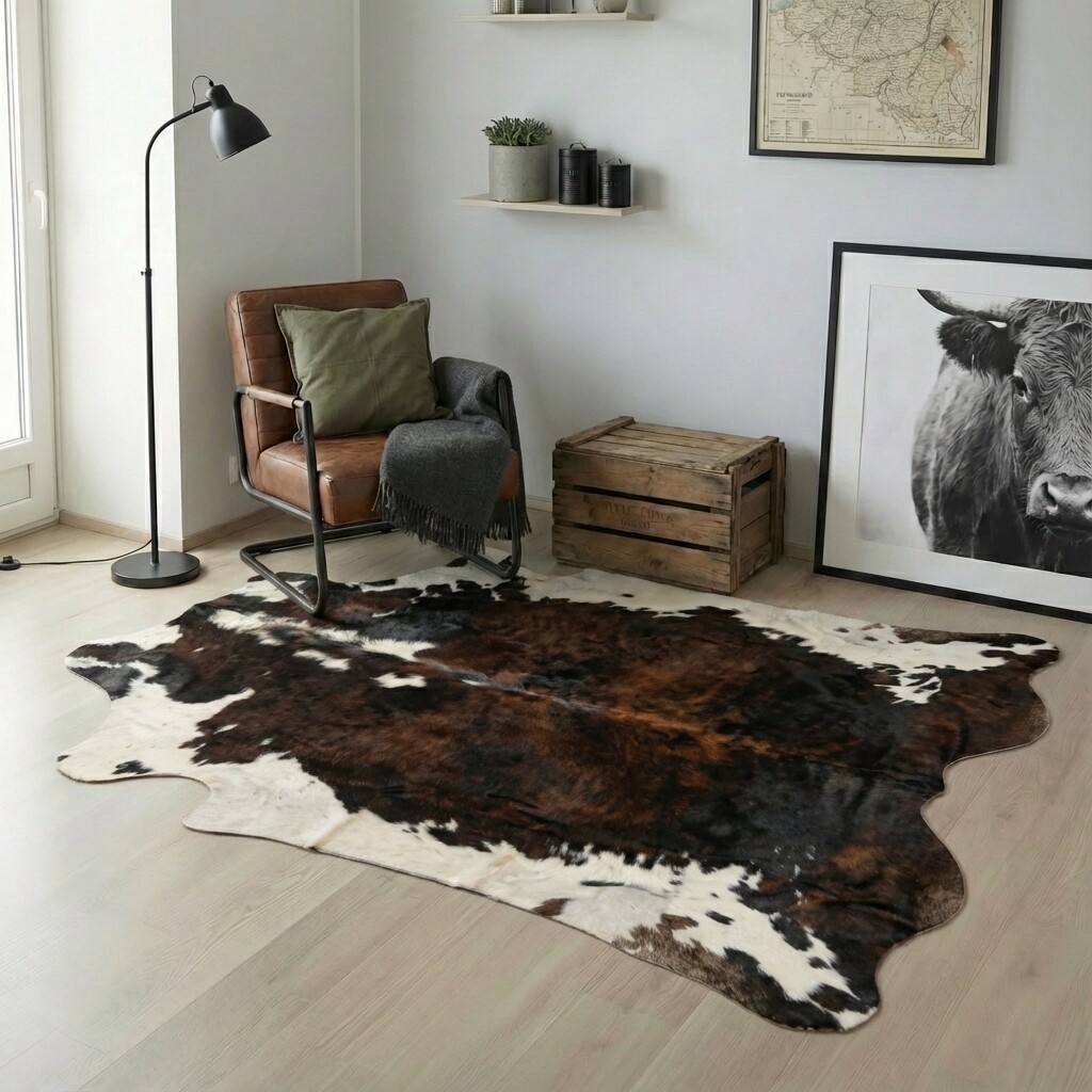 Koeienhuid Vloerkleed 227x196 cm - image 1