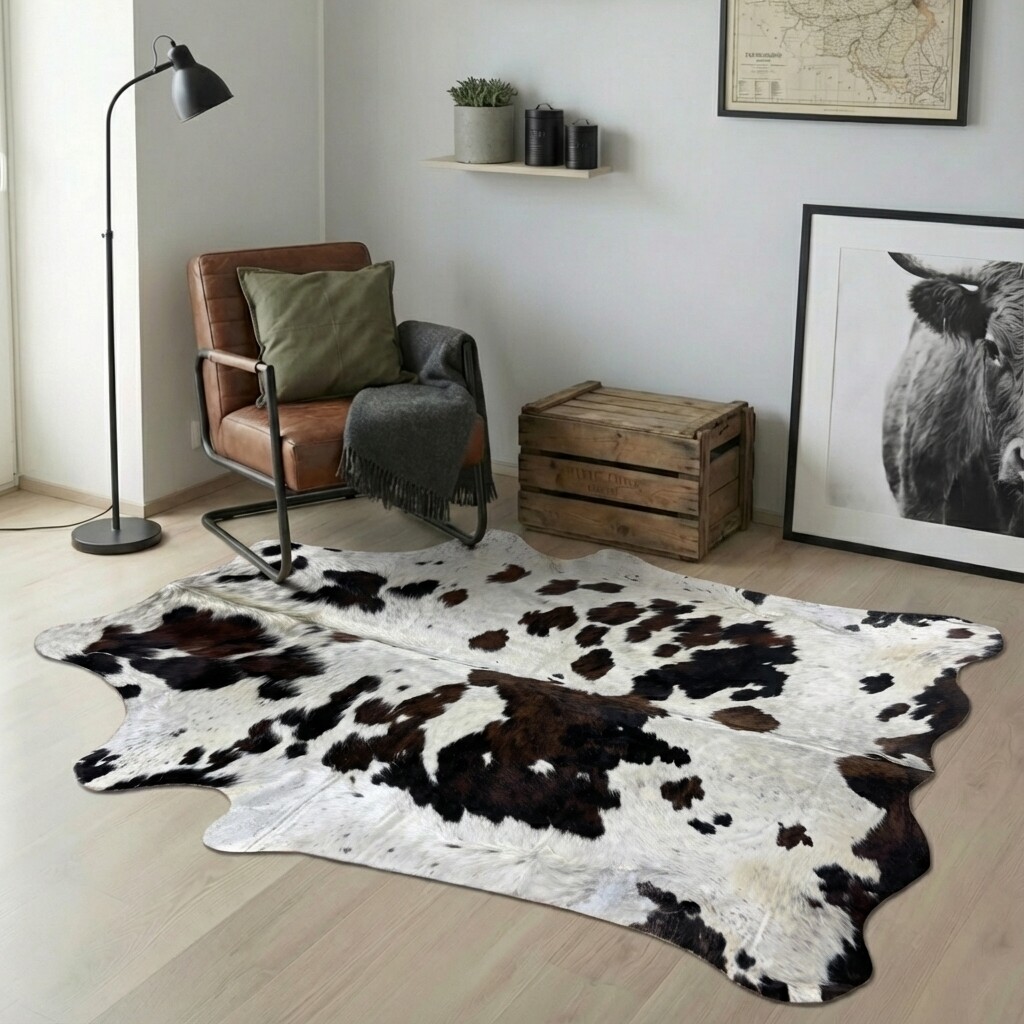 Koeienhuid Vloerkleed 232x193 cm - image 1