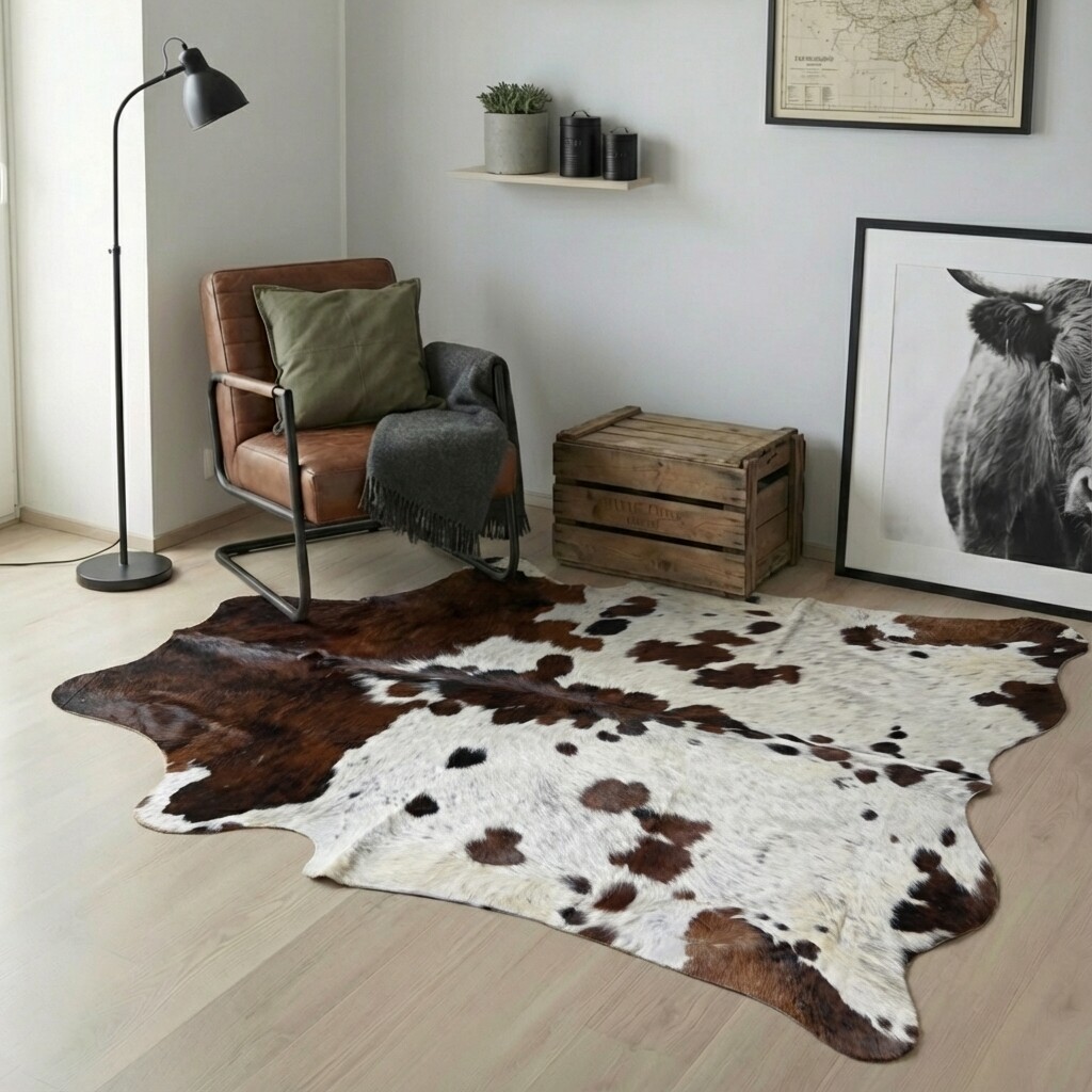 Koeienhuid Vloerkleed 231x209 cm - image 1