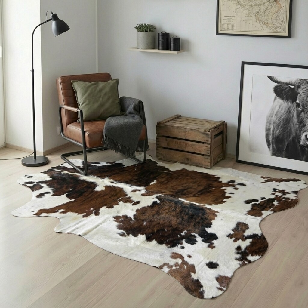 Koeienhuid Vloerkleed 224x202 cm - image 1