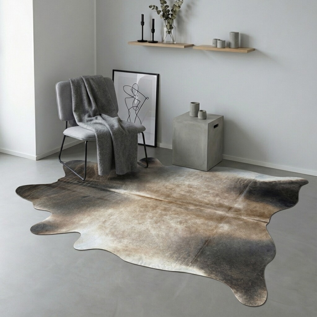 Koeienhuid Vloerkleed 219x182 cm - interieurfoto