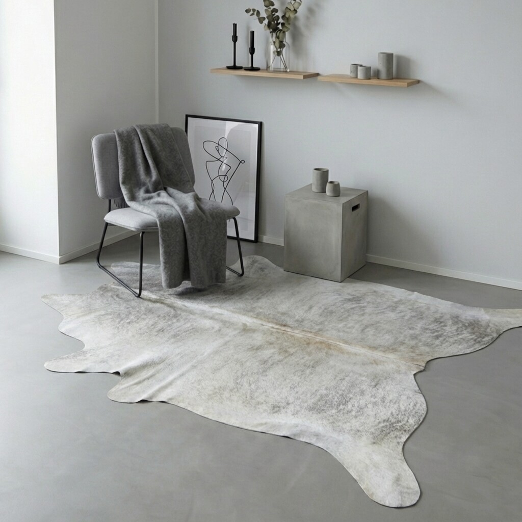 Koeienhuid Vloerkleed 220x200 cm - interieurfoto