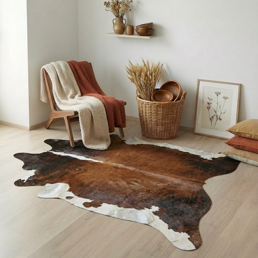Koeienhuid Vloerkleed 216x194 cm - image 1